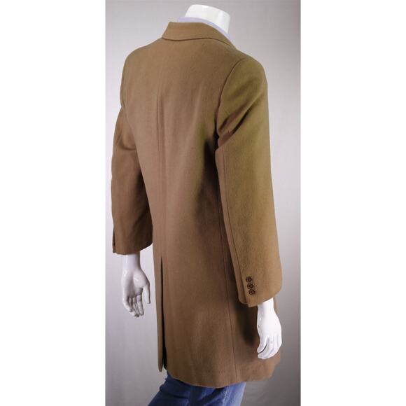 Marcello Milanelli Camel Brown Zegna Wool 2Btn Double Breasted Overcoat Coat 38S - Picture 6 of 10